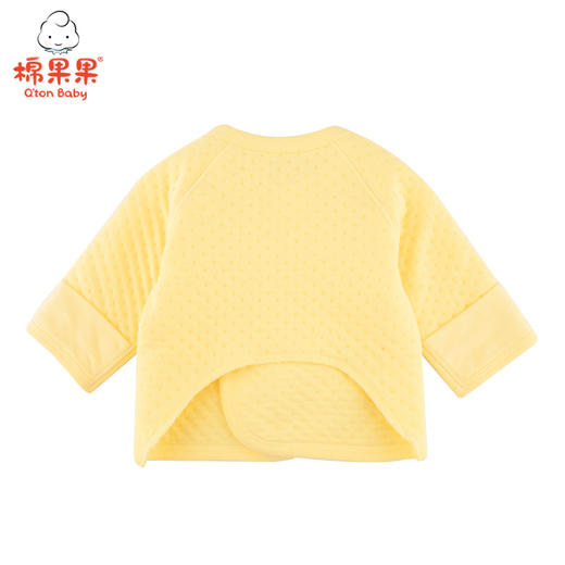 棉果果冬季内衣男童女童上衣提花空气层半背衣家居上装家居上装M401110620601 商品图3