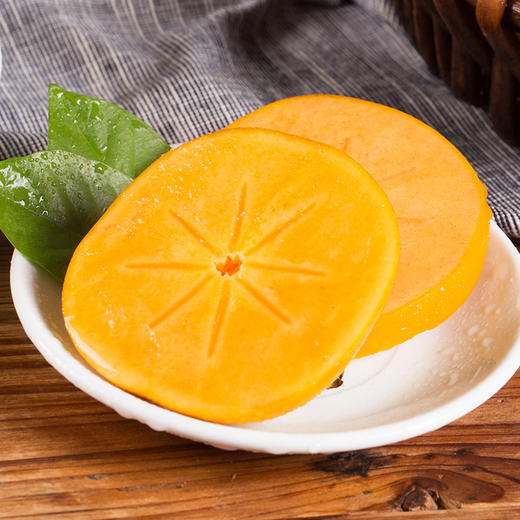 【京东快递】陕西泾阳洋丰巧克力硬脆柿 香脆清甜  产地现摘现发 商品图2