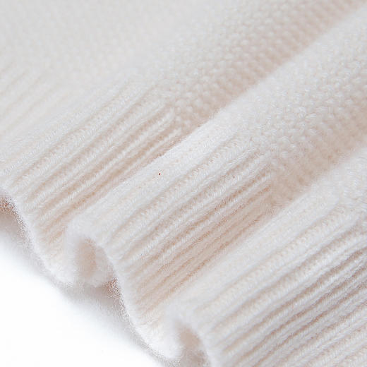 METTE羊绒世家童装100%山羊绒衫冬新品中大童女镂空印花保暖毛衣 商品图8