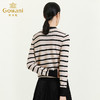乔万尼新款针织上衣经典条纹领结设计俏皮舒适休闲风羊毛衫ES3M601 商品缩略图3