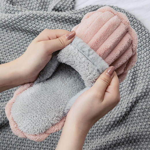 新款棉拖鞋居家保暖防滑耐磨情侣地板拖 商品图7