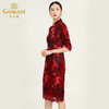 乔万尼秋季连衣裙女气质修身显瘦旗袍风红装喜宴礼服裙子EB1E736 商品缩略图1