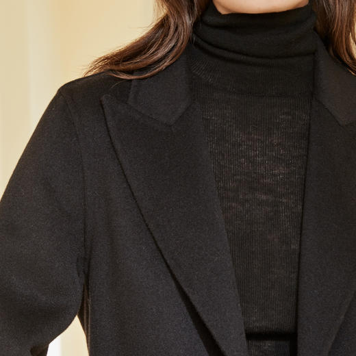 ND92U斯尔丽瑟俪2020年冬季新品个性时尚假斗篷款两穿大衣 商品图3