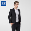 6SG19916罗蒙男士西服套装正装商务职业西装新郎结婚礼服黑色套西男9916 商品缩略图0