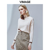 VIMAGE纬漫纪秋季新款时尚撞色宽松显瘦高领毛衣套头女上衣V1401010 商品缩略图2