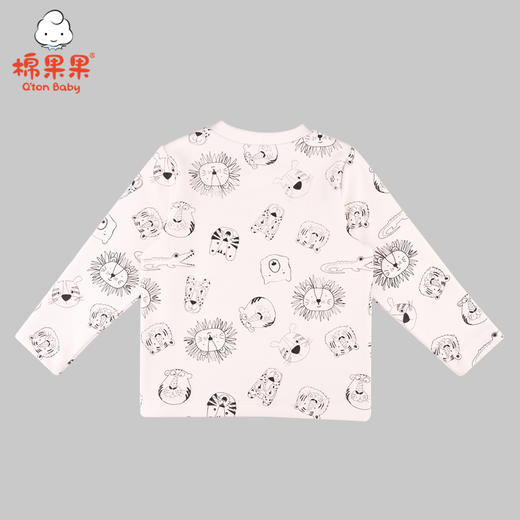 棉果果冬季男童上衣氨棉棉毛满印T恤M412140220641 商品图4