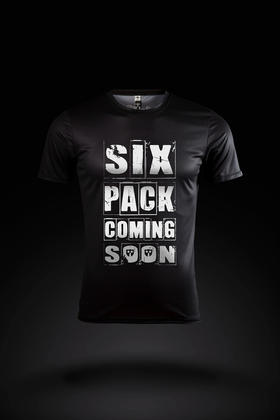 严素跑步TEE,SIX PACK,男款,轻量 短袖T恤 速干快干 严素态度