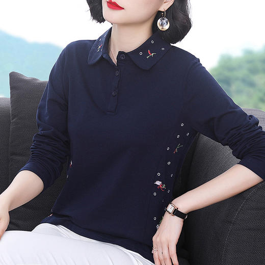 YY  2128纯棉翻领POLO衫大码时尚上衣衬衣 商品图1