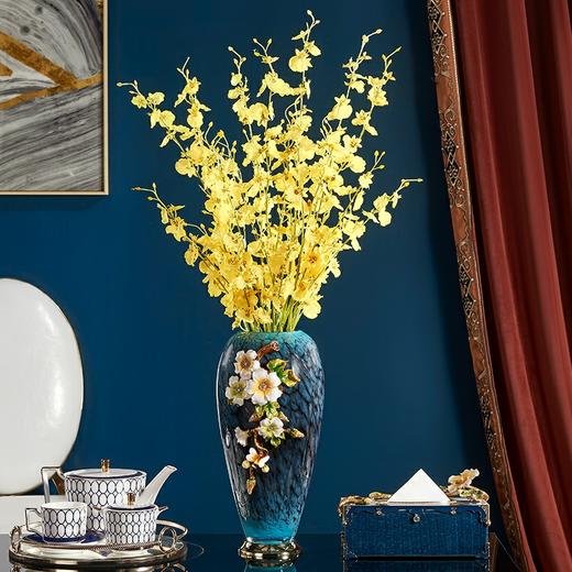 平安纳福珐琅花瓶 客厅电视柜酒柜卧室玄关家居饰品结婚礼物乔迁礼品 时尚 大气 商品图1