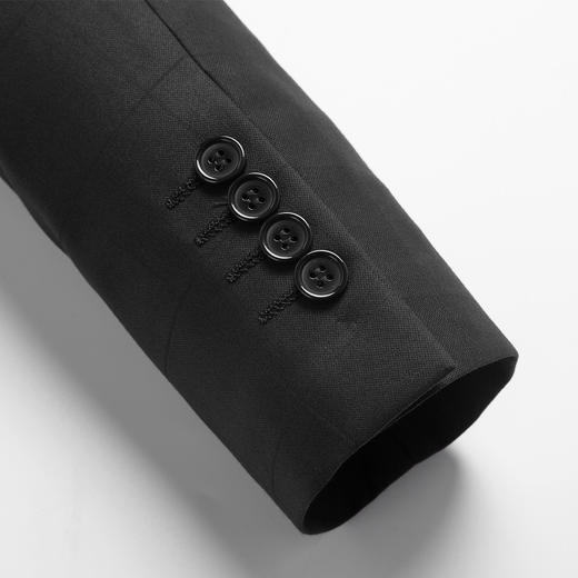 6SG19916罗蒙男士西服套装正装商务职业西装新郎结婚礼服黑色套西男9916 商品图4