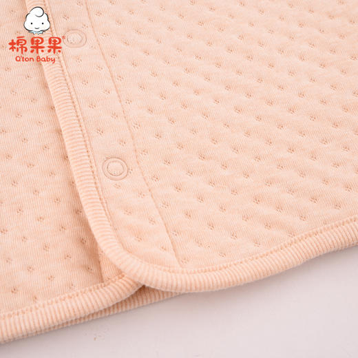 棉果果冬季新疆彩棉男童女童提花空气层马夹M401171620634 商品图3