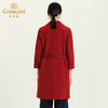 乔万尼初秋新款风衣中长款复古红色青春靓丽轻奢显瘦外套女ES3A607 商品缩略图3