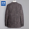 罗蒙西装男时尚修身男士西装休闲格子西服外套 商品缩略图1