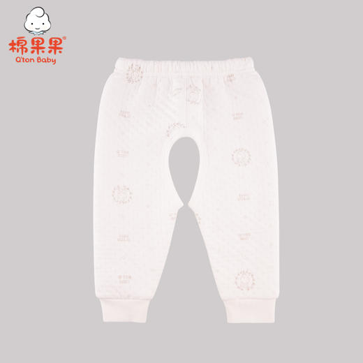 棉果果冬季内衣男童女童提花空气层长裤裤子M401200620609 商品图2