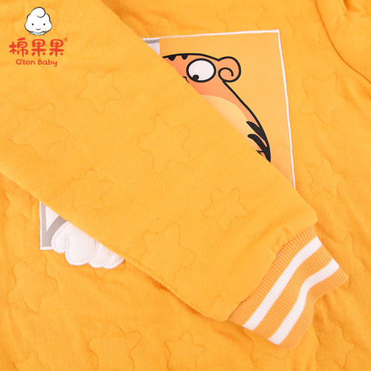 棉果果冬季男童上衣全棉空气层卫衣M412180620642 商品图3