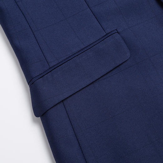 罗蒙男士西服套装正装商务职业西装新郎结婚礼服格纹西装男 商品图4