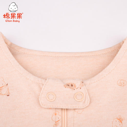 棉果果薄款男童女童新疆彩棉面料双层彩棉，内层不加棉，建议夏季或暖气房使用双层分腿睡袋M405570120637注意！商城均不带外包装礼盒哦~ 商品图1