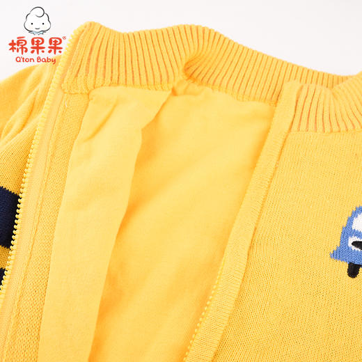 棉果果秋冬季男童挂里对开毛衣M412161520710 商品图3