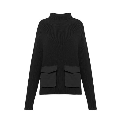 VIMAGE纬漫纪秋季新款时尚个性慵懒舒适高领保暖毛衣针织衫女V1401019 商品图4