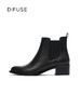 【内购】绒里可选迪芙斯2020英伦帅气率性切尔西粗跟短靴女靴DF04116409 商品缩略图1