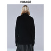 VIMAGE纬漫纪秋季新款时尚个性慵懒舒适高领保暖毛衣针织衫女V1401019 商品缩略图3