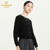 乔万尼新款100绵羊毛针织套头假门襟设计师款百搭上衣ES3M599 商品缩略图2
