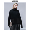 VIMAGE纬漫纪秋季新款时尚个性慵懒舒适高领保暖毛衣针织衫女V1401019 商品缩略图0