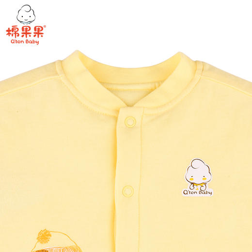 棉果果冬季内衣男童女童铺棉对开上衣M401141820615 商品图2