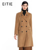 EITIE爱特爱秋冬季纯色复古翻领修身双排扣呢子大衣女毛呢外套5214913 商品缩略图0