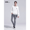 HIM漢崇 秋装新款套头连帽卫衣男士白色字母压花青年潮流卫衣 商品缩略图1