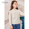 METTE羊绒世家童装100%山羊绒衫冬新品中大童女镂空印花保暖毛衣 商品缩略图0