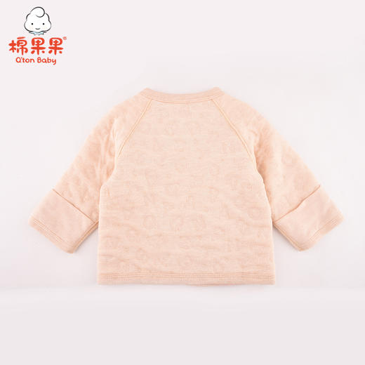 棉果果冬季新疆彩棉男童女童提花空气层偏襟上衣M401111620629 商品图1