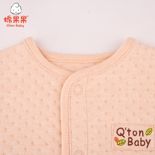 棉果果冬季新疆彩棉男童女童提花空气层马夹M401171620634 商品图2