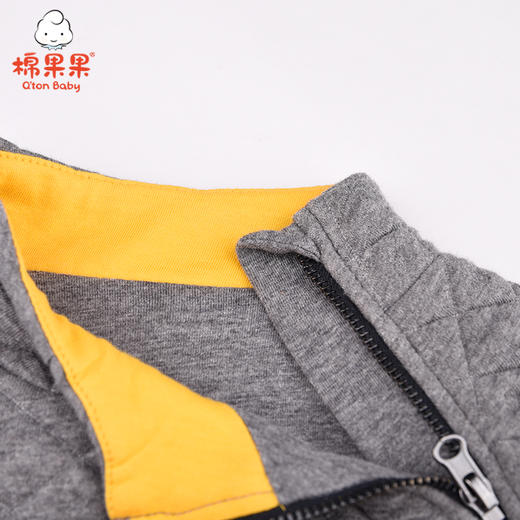 棉果果冬季男童上衣挂里空气层卫衣M412180620703 商品图3