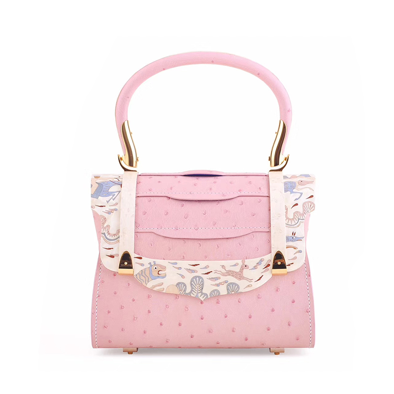 镶嵌“逐鹿纹”主题凌波包（鸵鸟皮）