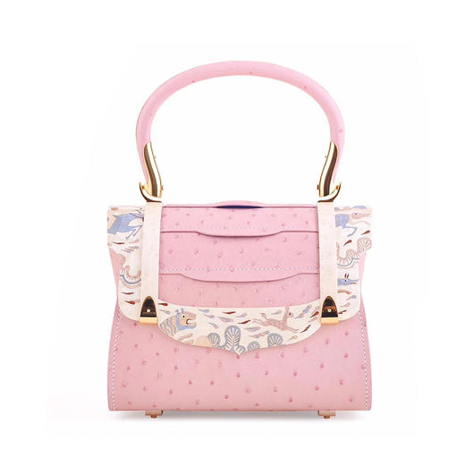 镶嵌“逐鹿纹”主题凌波包（鸵鸟皮） 商品图0