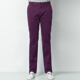 Marco Azzali 紫色成衣染色休闲裤 P3719A00