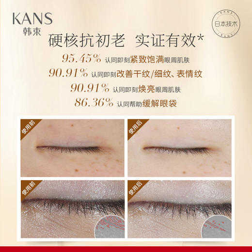 韩束黄金肽蜂窝活效抚纹眼膜10mlX10片（200906） 商品图3
