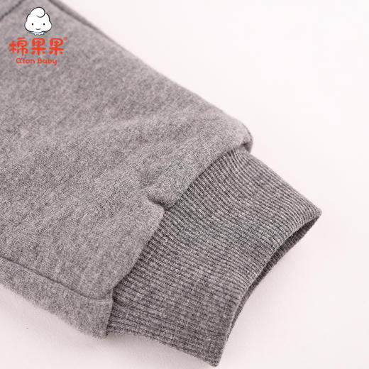 棉果果冬季男童小毛圈针织夹棉长裤裤子M412200820718 商品图4