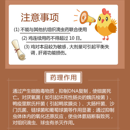 【巨龙菌虫净】兽药20%地美硝唑猪密螺旋体性痢疾和禽组织滴虫病100g/袋 商品图2