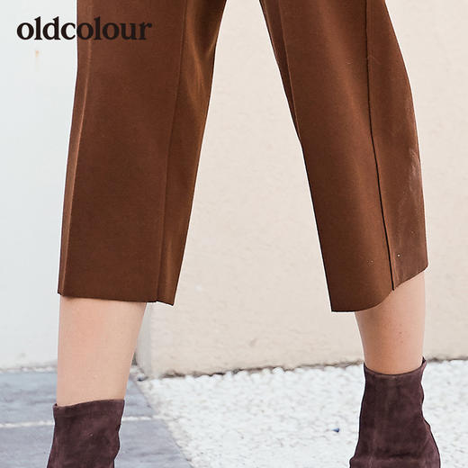oldcolour冬季新品商场同款休闲阔腿裤女L41073173 商品图3