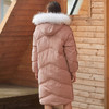 欧芮儿羽绒服女中长款秋冬装2019新款保暖加厚大毛领连帽外套 商品缩略图3