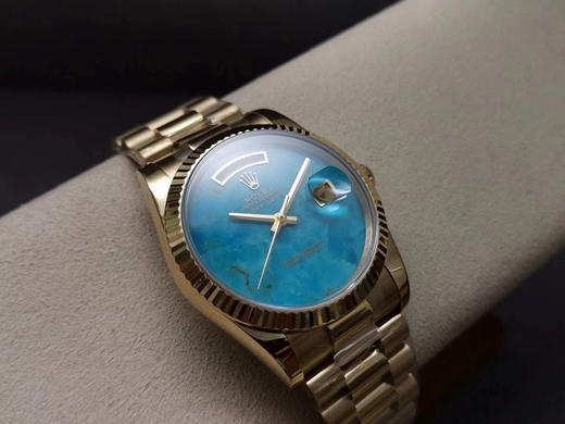 新款劳力士 36mm 星期日志型（DAY-DATE）字面:盘面采用R天然孔雀石 商品图2