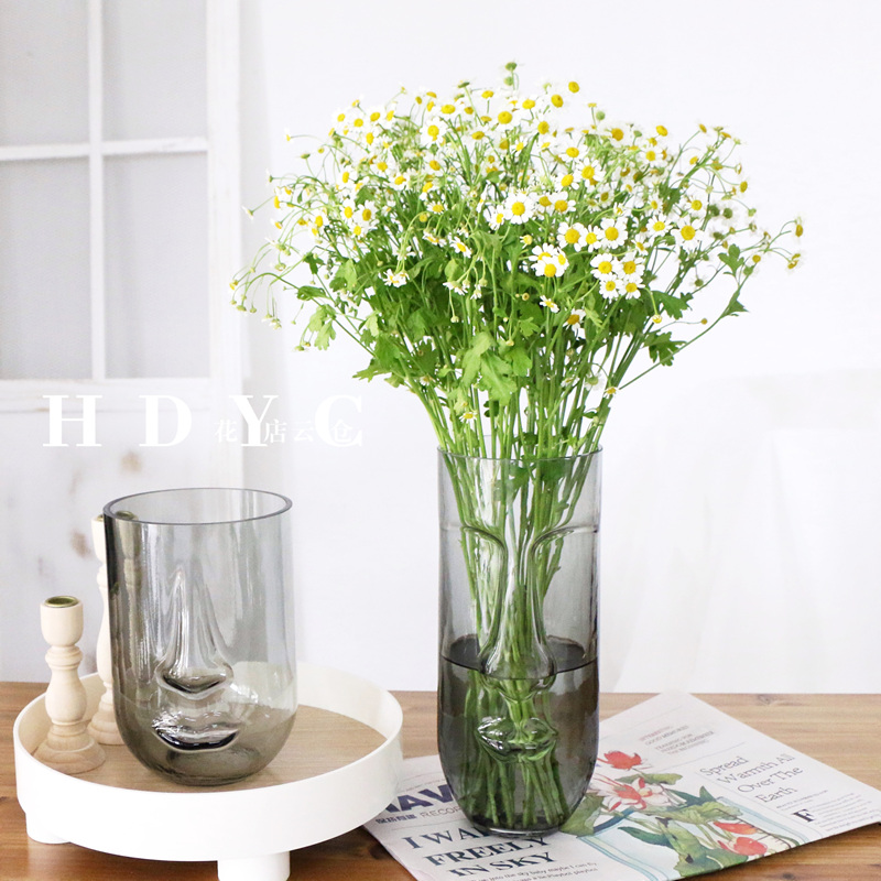 人脸抽象玻璃花瓶