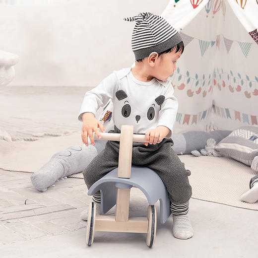 英氏秋款新品儿童居家服裤子中性春秋熊猫可爱长裤YZJHJ30007A01 商品图1