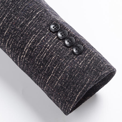 【磨毛面料】罗蒙男士休闲西装外套厚款格子西服男式单西 商品图4