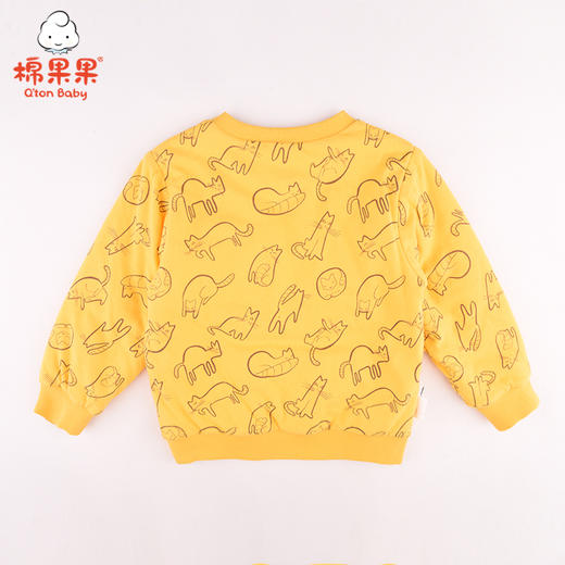 棉果果冬季女童上衣印花夹棉卫衣M422180820673 商品图1
