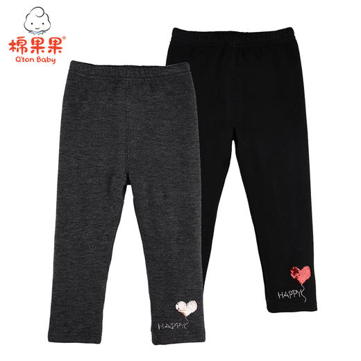 棉果果冬季女童夹棉打底裤子M422206420692 商品图0