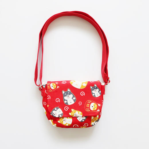 HUJI祤集Flap斜挎包风の花柴犬达摩蛋 商品图1