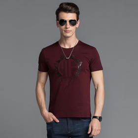 Marco Azzali 红色短袖T恤 T5060900
